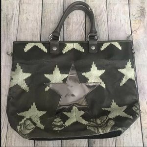 George Gina Lucy Handbag Hopper Star Tote Gray